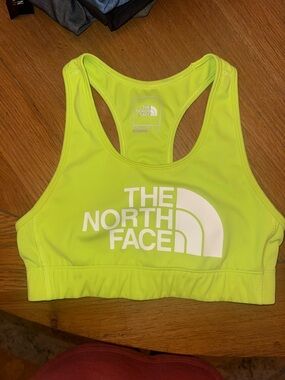 The North Face Neon Yellow Racerback Sports Bra